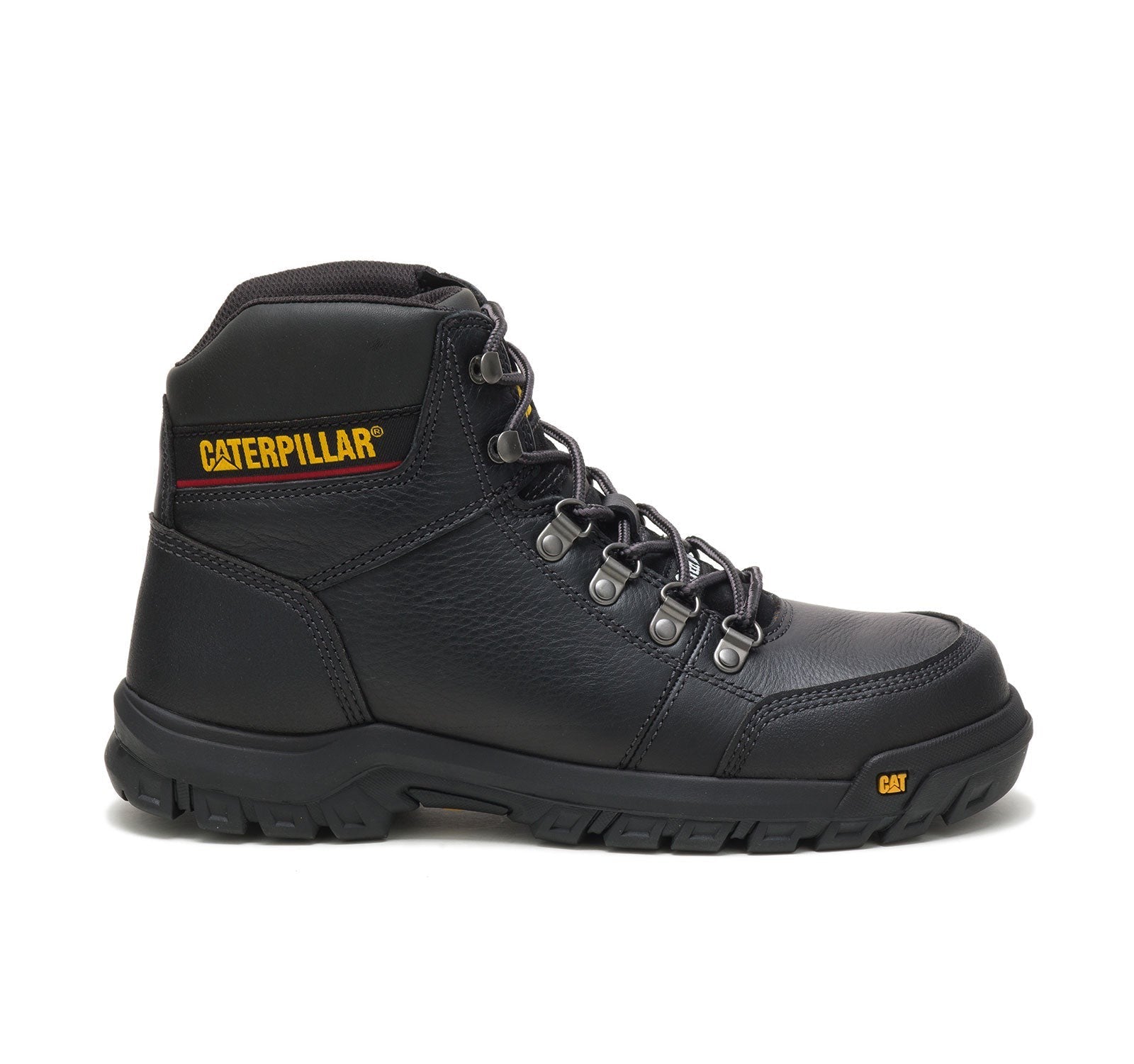 Caterpillar Men s Outline Steel Toe Work Boot Size 12 W Black