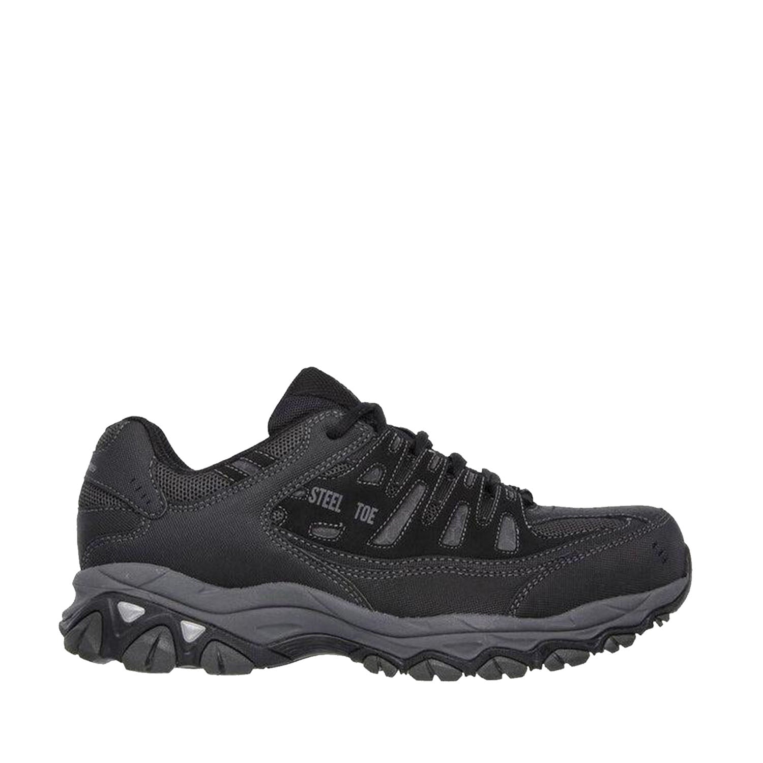 Men's Cankton Relaxed Fit Steel-Toe Shoe Black 77055 – Steel Toes