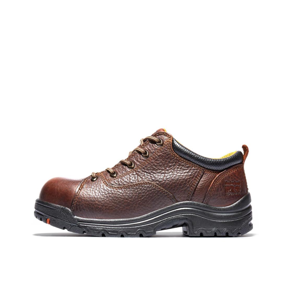 Women's Titan Alloy-Toe Oxford Work Shoe Brown