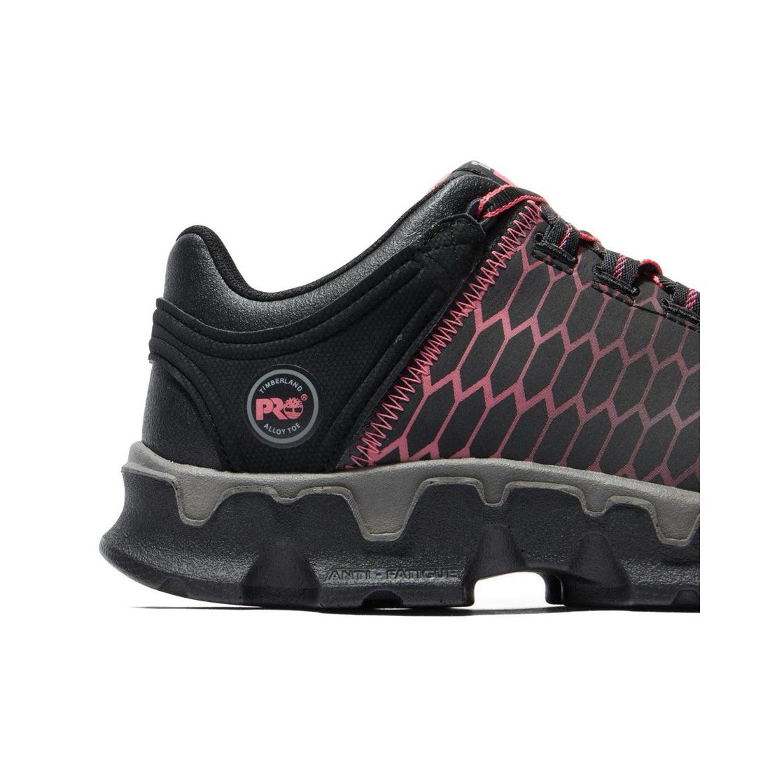 Women's Powertrain Sport Alloy-Toe Work Shoe Black/Pink