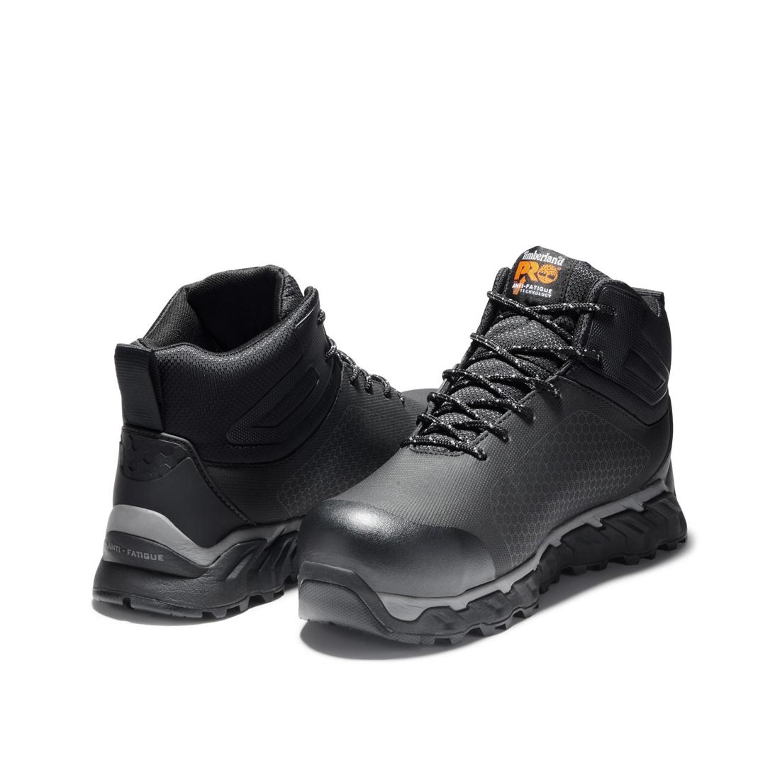 Ridgework Composite-Toe Waterproof Work Boot Black