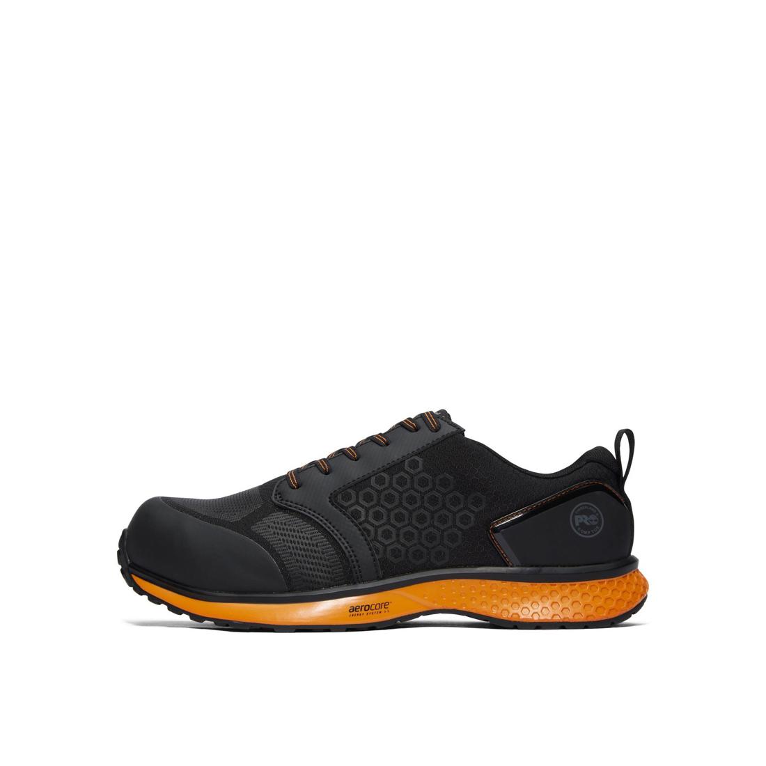 Reaxion Composite-Toe Work Shoe Black\Orange