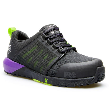 Women's Radius Composite-Toe Work Shoe Black/Purple