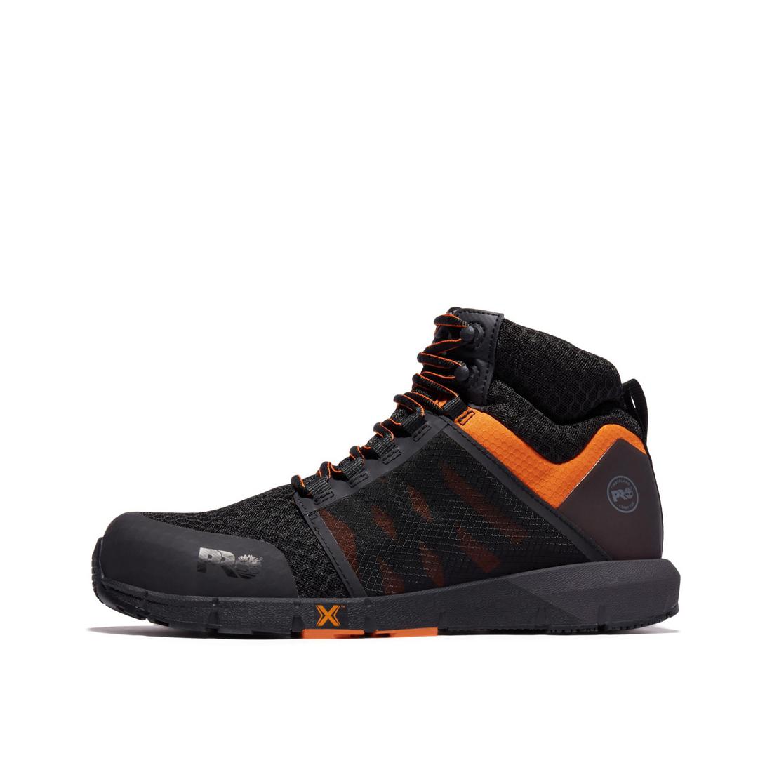 Radius Composite-Toe Work Boot Black/Orange