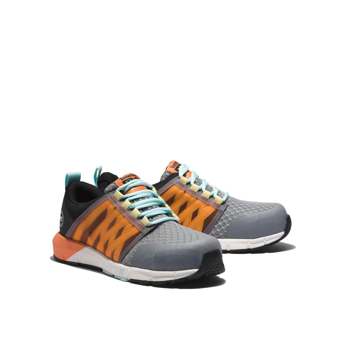 Women's Radius Composite-Toe Work Shoe Grey/Orange