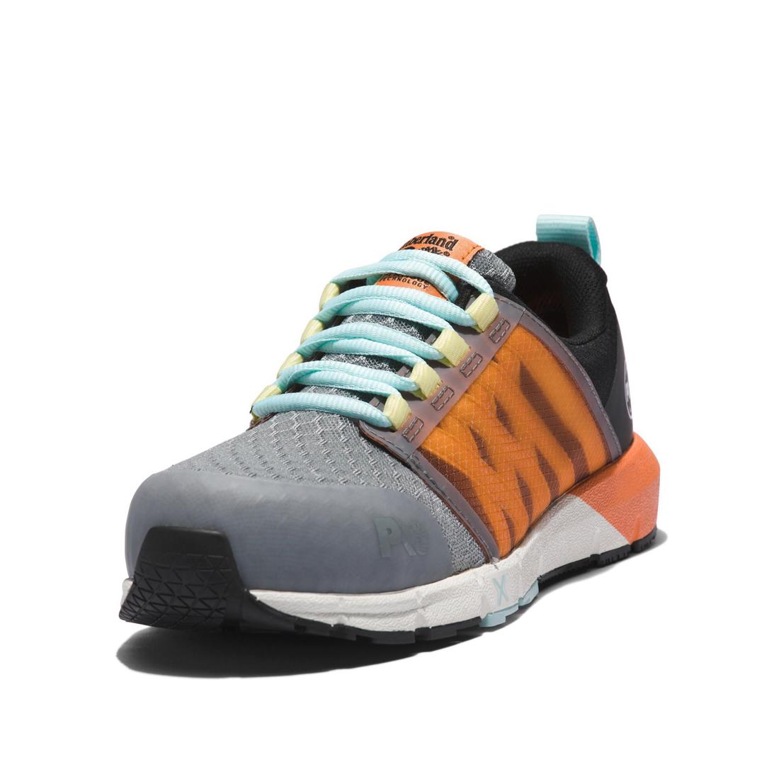 Women's Radius Composite-Toe Work Shoe Grey/Orange