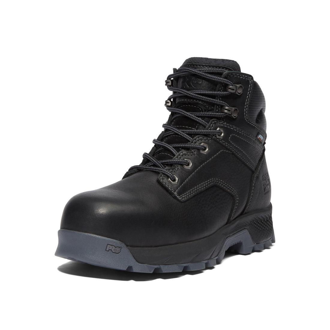 Titan EV 6 Inch Composite-Toe Waterproof Work Boot Black