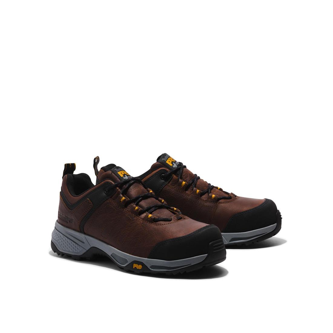 Switchback Composite-Toe Oxford Work Shoe Brown