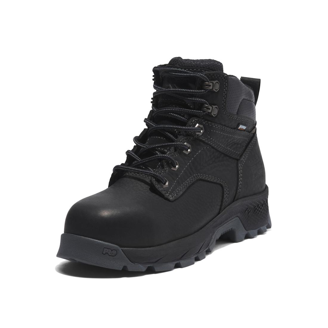 Women's Titan EV 6 Inch Composite-Toe Waterproof Work Boot Black