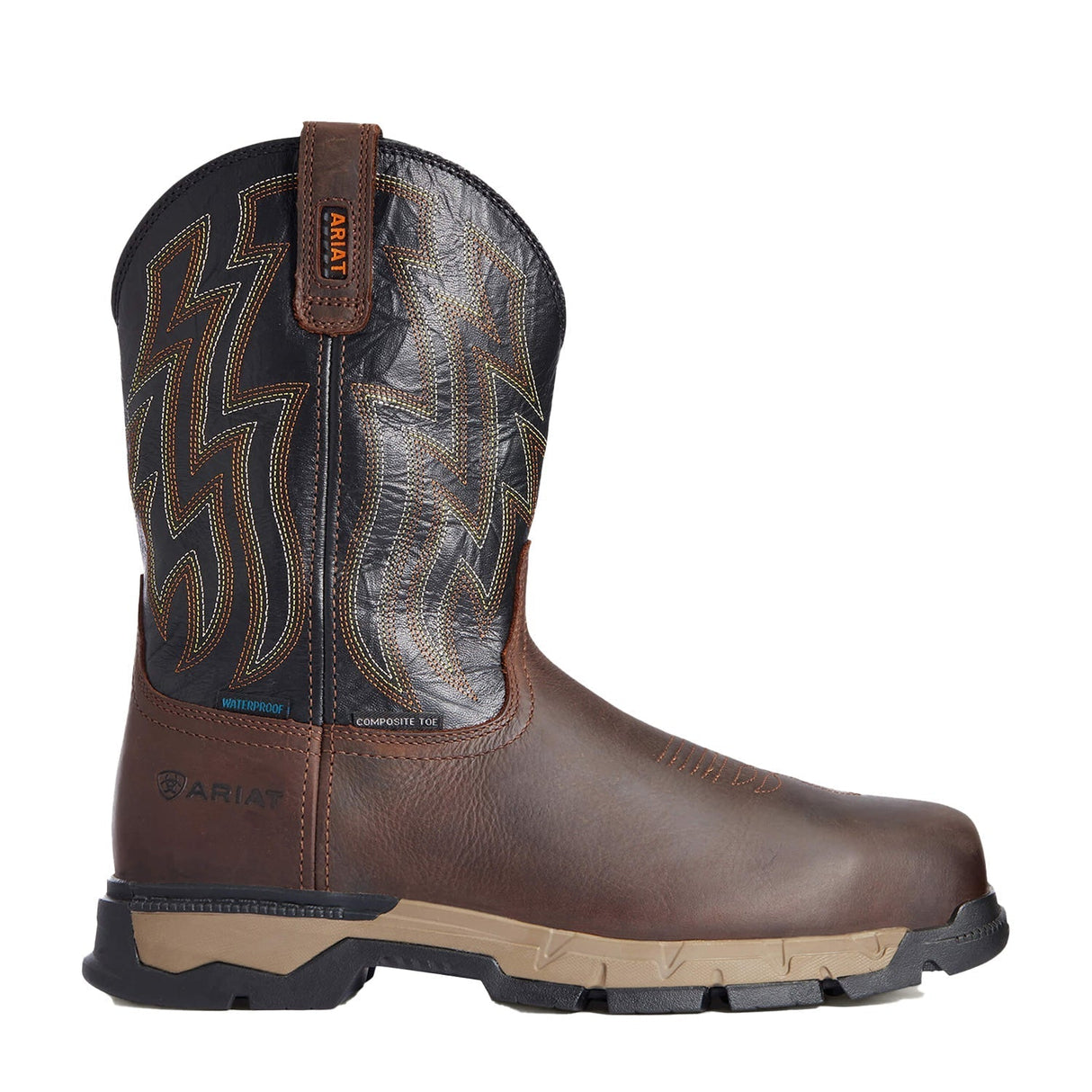 Ariat-Rebar Flex Western Men's Pull On Work Boot WP-10034158-Steel Toes-1