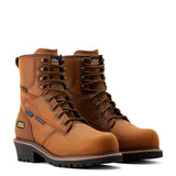 Logger Shock Shield Composite-Toe Waterproof Insulated Work Boot Copper Brown