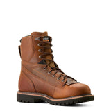 Longview Shock Shield 8 inch Soft-Toe Waterproof Boot Copper Brown