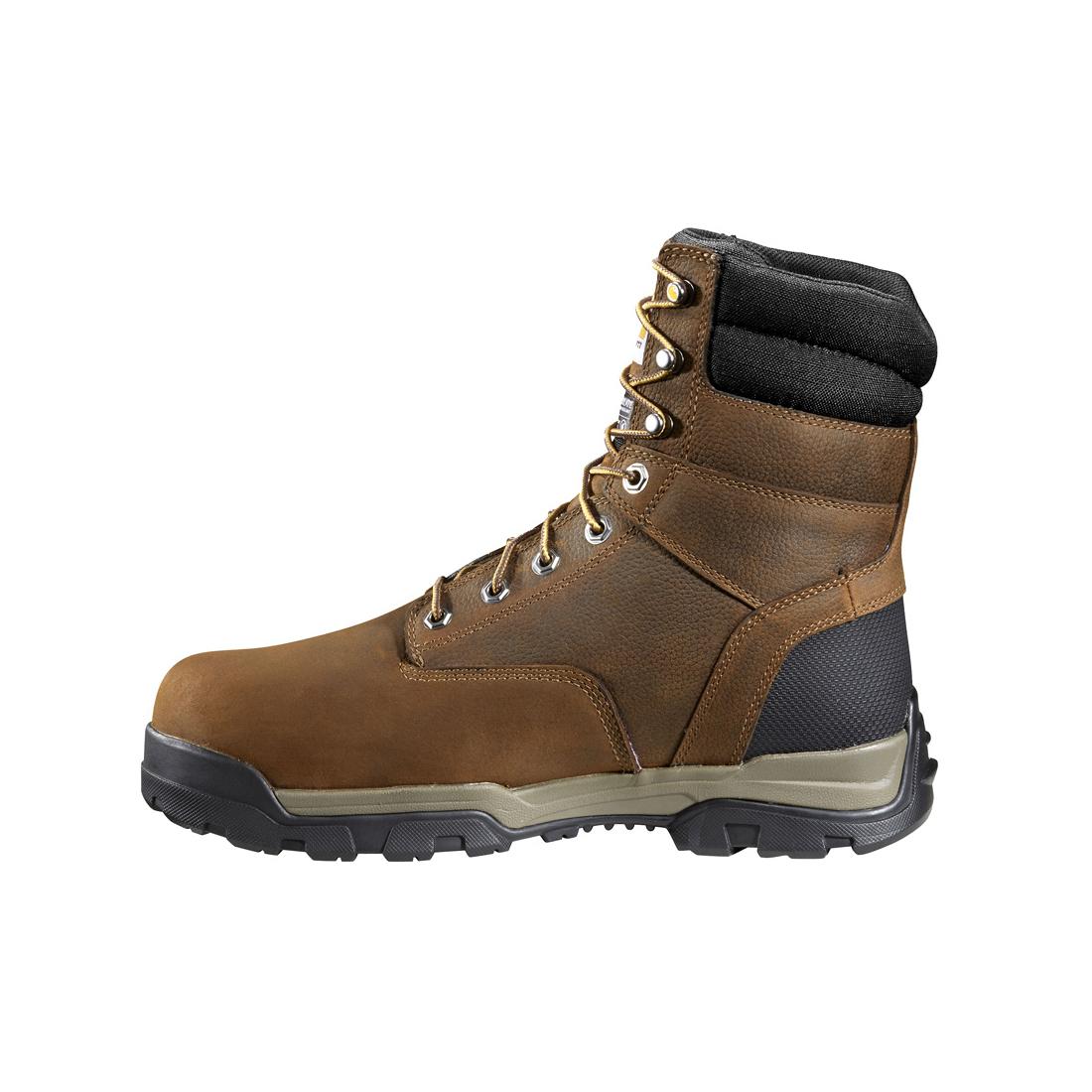 Carhartt 8" Ground Force Waterproof Insulated Composite Toe Work Boot Brown CME8347 front