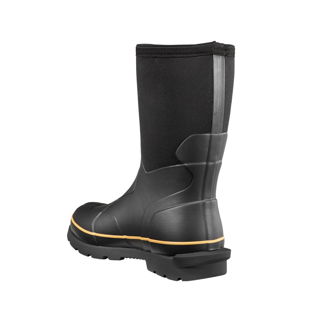 Carhartt 10" Mudrunner Soft-Toe Waterproof Rubber Boot Black CMV1121 back