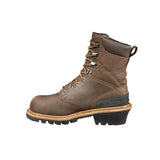 Carhartt 8" Waterproof Insulated Climbing Logger Composite Toe Work Boot Brown CML8369 back