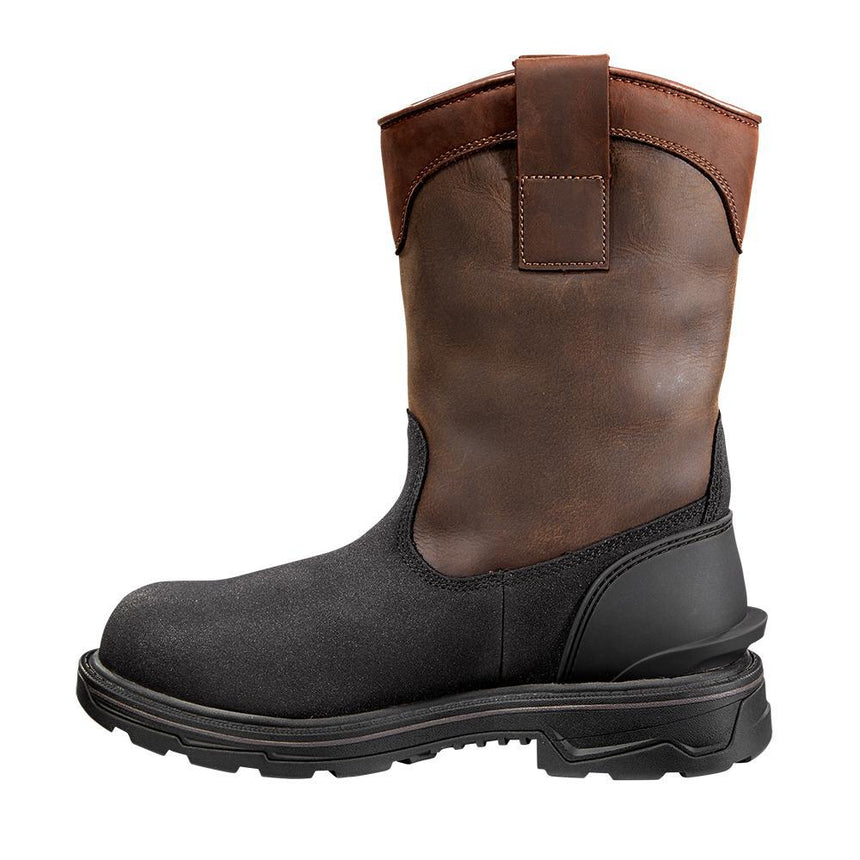 Carhartt-FT1509-M-11" Ironwood Waterproof Insulated Wellington Pull-On Alloy Toe Work Boot Dark Brown/Black