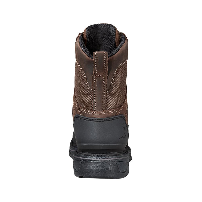 Carhartt-FT8509-M-8" Ironwood Waterproof Insulated Alloy Toe Work Boot Dark Brown/Black