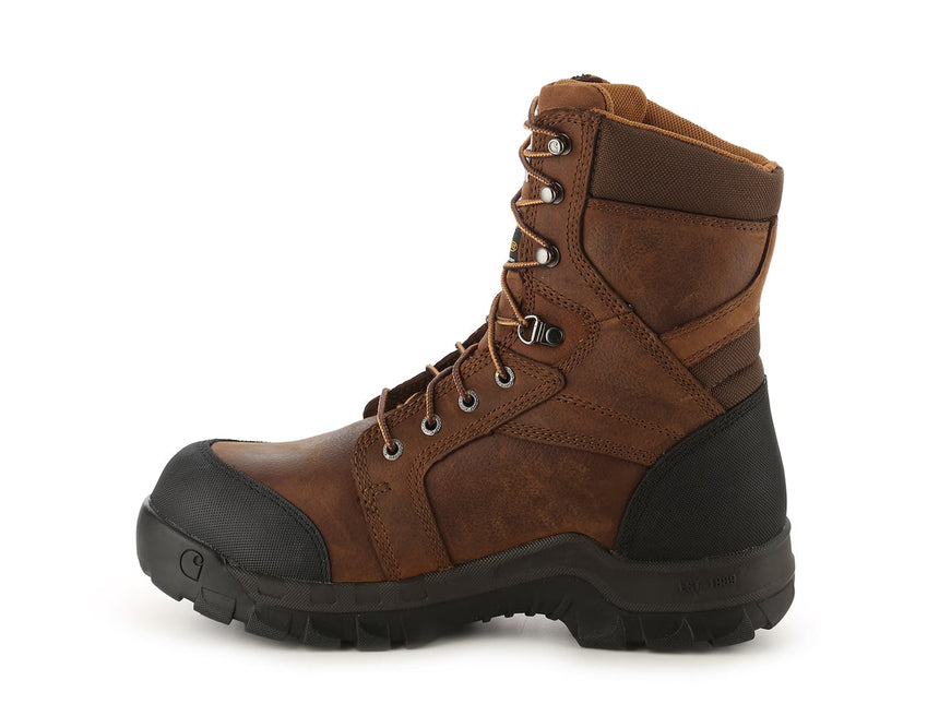 Carhartt-Rugged Flex Wp Ins. 8" Composite Toe Brown Work Boot-Steel Toes-5
