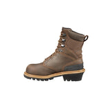 Carhartt-CML8369-8" Waterproof Insulated Climbing Logger Composite Toe Work Boot Brown