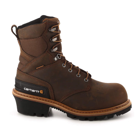 Carhartt-Wp Ins. 8" Climbing Composite Toe Brown Work Boot-Steel Toes-1