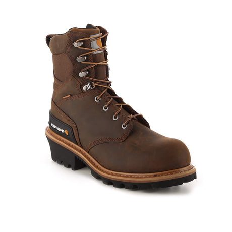 Carhartt-Wp Ins. 8" Climbing Composite Toe Brown Work Boot-Steel Toes-2