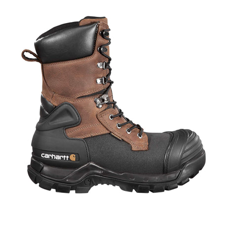 Carhartt-Yukon Pac Wp Ins. 10" Composite Toe Brown/Black Work Boot-Steel Toes-1