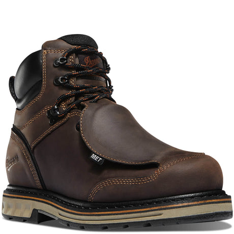 Danner-Steel Yard 6" Men's Steel-Toe Metguard Boot Brown Hot-Steel Toes-2