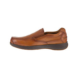 Florsheim Bayside Steel-Toe Slip On Work Shoe Cognac FS2325 Medial Image