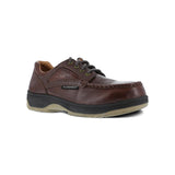 Florsheim Compadre Composite-Toe Oxford Work Shoe Dark Brown FS2400 Lateral Image