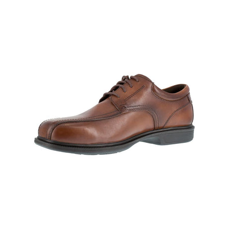 Florsheim Coronis Steel-Toe Dress Oxford Work Shoe Brown FS2001 Angled Image