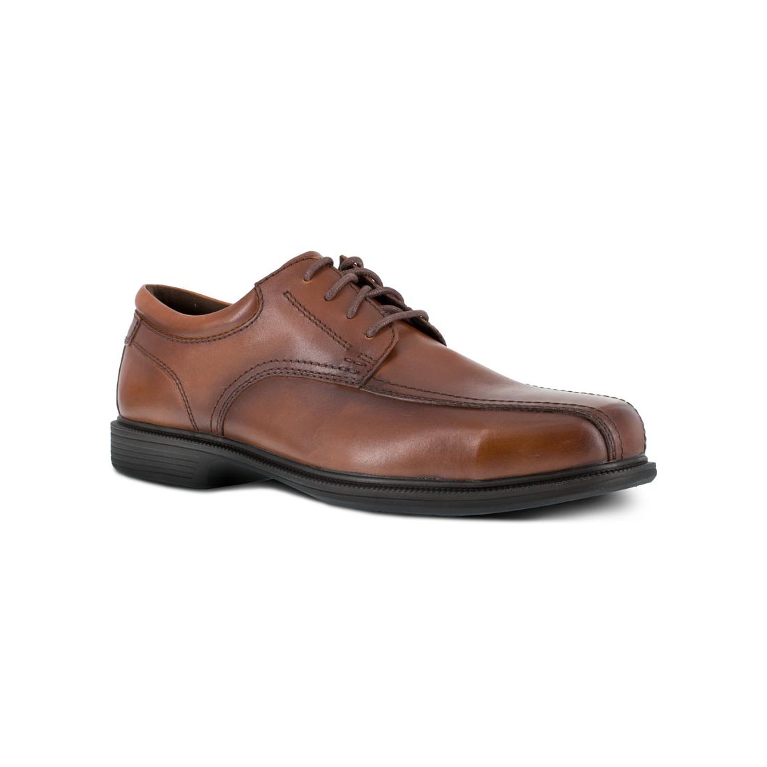 Florsheim Coronis Steel-Toe Dress Oxford Work Shoe Brown FS2001 Lateral Image