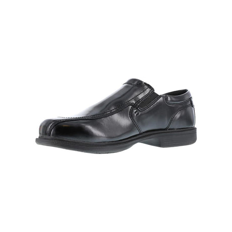 Florsheim Coronis Steel-Toe Slip On Dress Work Shoe Black FS2005 Angled Image