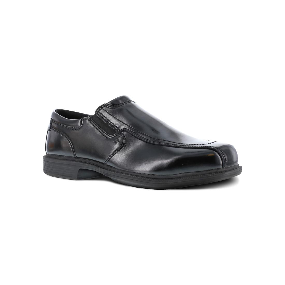 Florsheim Coronis Steel-Toe Slip On Dress Work Shoe Black FS2005 Lateral Image