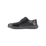 Florsheim Flair Work Steel-Toe Wingtip Oxford Work Shoe Black FS2624 Medial Image