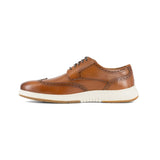 Florsheim Flair Work Steel-Toe Wingtip Oxford Work Shoe Cognac FS2623 Medial Image