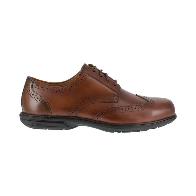 Florsheim Loedin Steel-Toe Lace up Oxford Work Shoe Brown FS2023 Hero Image