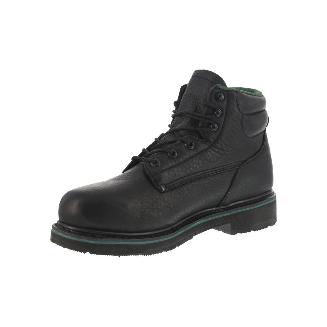 Florsheim Utility 6 Inch Steel-Toe Work Boot Black FE675 Angled Image