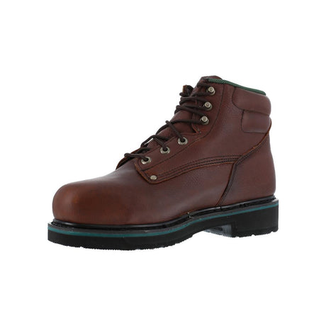 Florsheim Utility 6 Inch Steel-Toe Work Boot Brown FE665 Angled Image