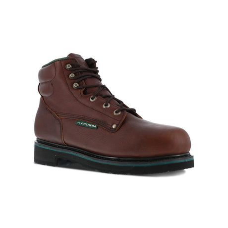 Florsheim Utility 6 Inch Steel-Toe Work Boot Brown FE665 Lateral Image