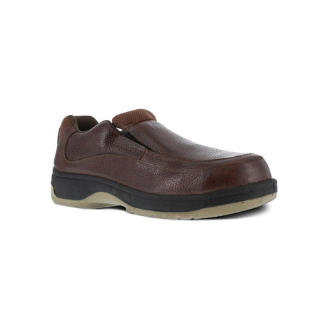 Florsheim Women’s Compadre Composite-Toe Oxford Work Shoe Dark Brown FS240 Lateral Image