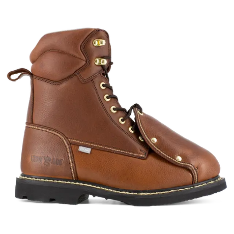 Iron Age-Groundbreaker Steel-Toe Ext Met guard 8 inch Work Boots Brown-Steel Toes-1