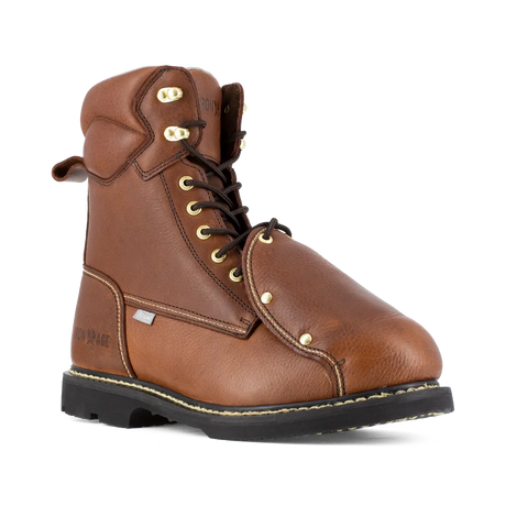 Iron Age-Groundbreaker Steel-Toe Ext Met guard 8 inch Work Boots Brown-Steel Toes-2