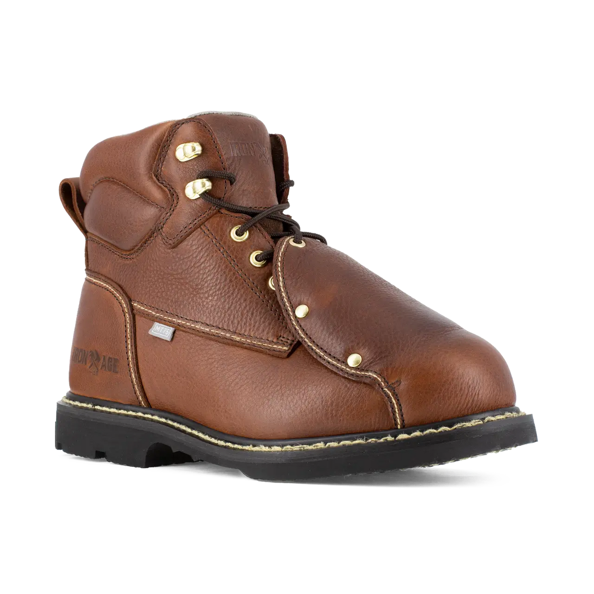 Iron Age-Groundbreaker Steel-Toe Ext Metguard 6 Inch Work Boot Brown-Steel Toes-2