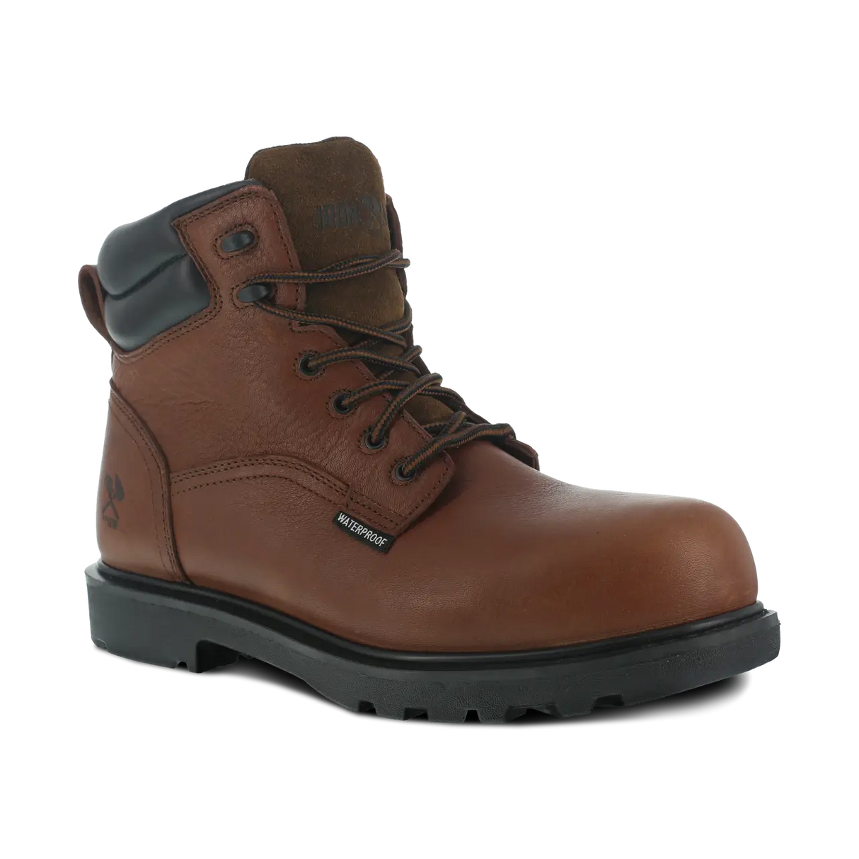 Iron Age-Hauler Composite Toe 6 inch Waterproof Work Boot Brown-Steel Toes-2