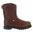 Iron Age-Hauler Composite-Toe Int Met Guard 10 inch Wellington Work Boot Brown-Steel Toes-1