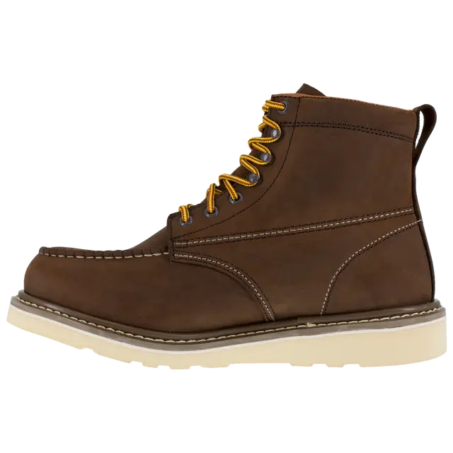 Iron Age-Reinforcer Steel-Toe 6-inch Wedge Work boot Brown-Steel Toes-4