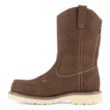 Iron Age-Solidifier Composite-Toe 11 Inch Pull-On Moc Toe Waterproof Work Boot Brown-Steel Toes-5