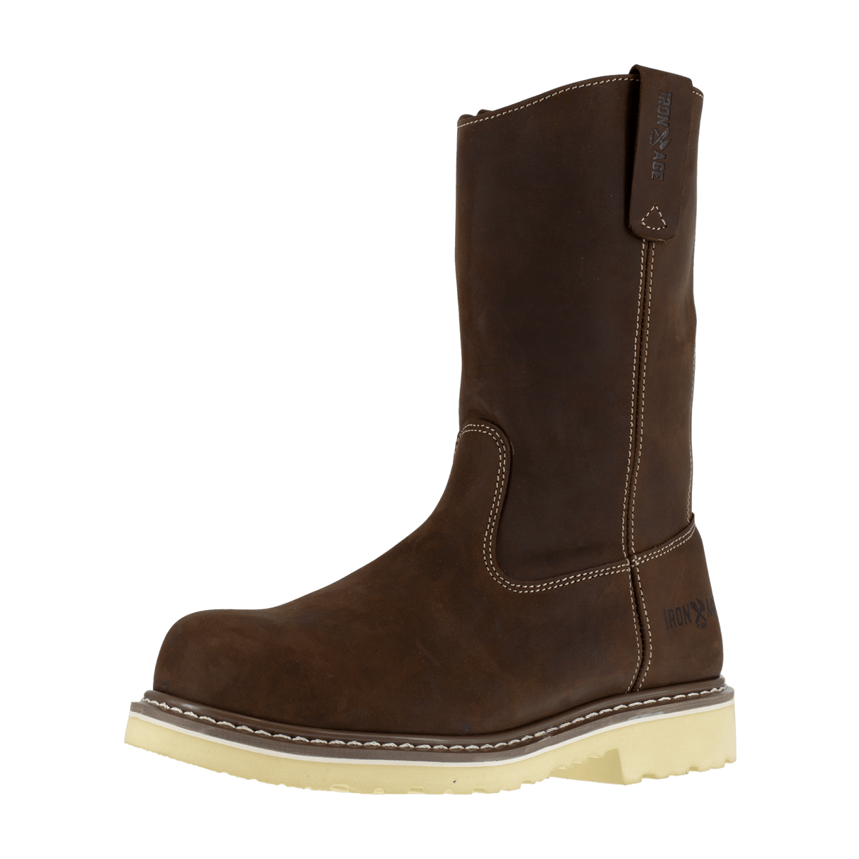 Iron Age-Solidifier Composite-Toe 11 Inch Pull-On Work Boot Brown-Steel Toes-5