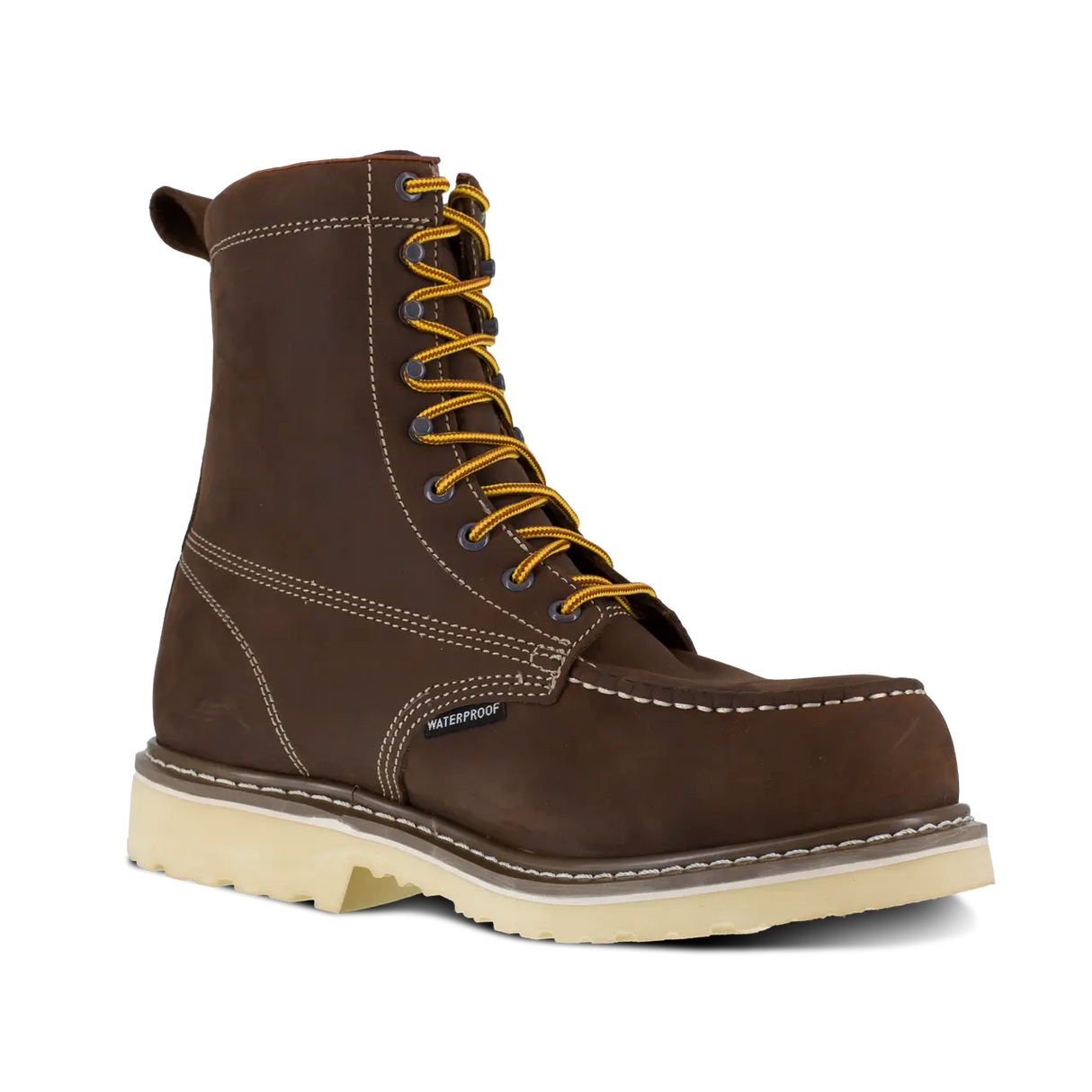 Iron Age-Solidifier Composite-Toe 8 inch Waterproof Work Boot Brown-Steel Toes-2