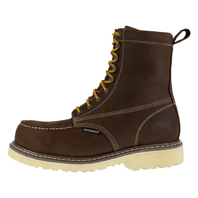 Iron Age-Solidifier Composite-Toe 8 inch Waterproof Work Boot Brown-Steel Toes-4